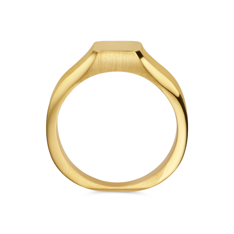 Ring zegel · Vander Avort ESSENTIALS · met effen vlak voor gravure