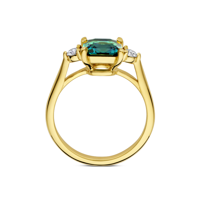 Ring · Vander Avort COLOURFUL · met toermalijn indicolite en diamant