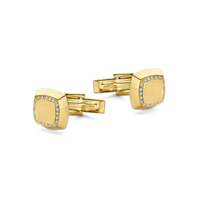 Manchetknopen · Vander Avort ESSENTIALS · met 0.20ct diamant