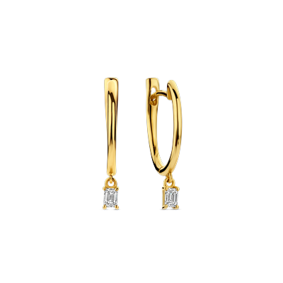 Oorbellen · Vander Avort ICON · creool met diamant