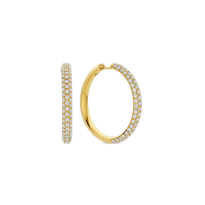 Oorbellen groot · Vander Avort ICON PAVE PRESTIGE · creool met diamant