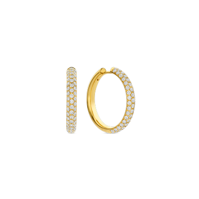 Oorbellen middelgroot · Vander Avort ICON PAVE PRESTIGE · creool met diamant