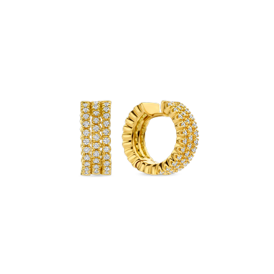 Oorbellen · Vander Avort ICON · creool met diamant