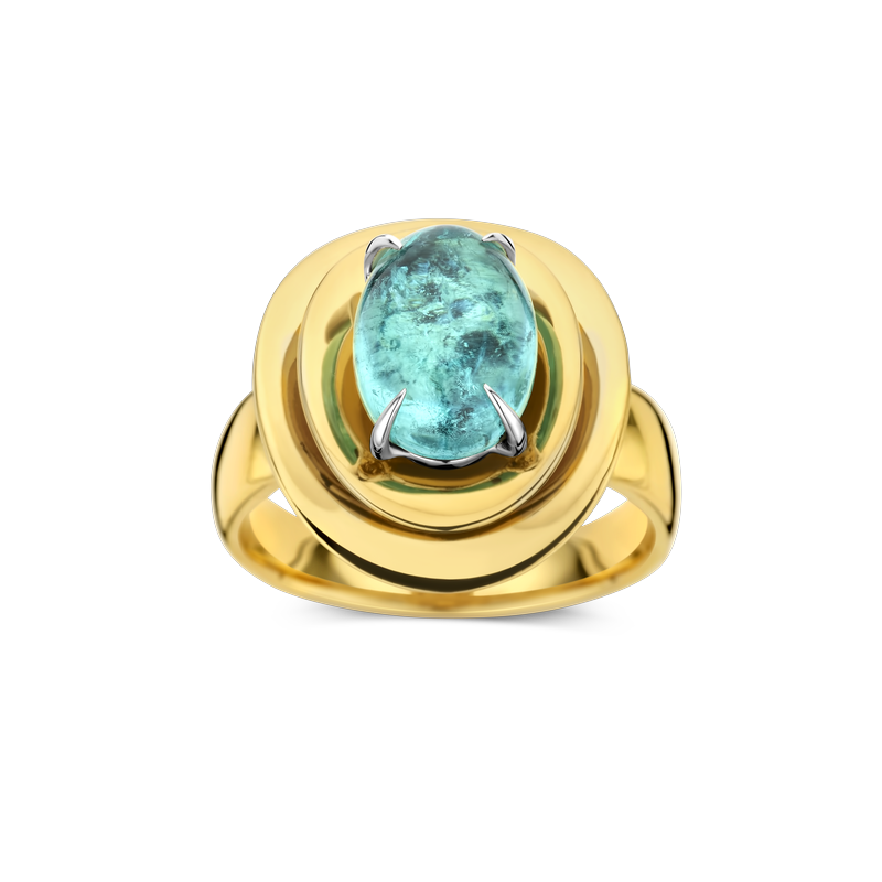 Ring · Vander Avort UNIQUE · met Paraïba toermalijn