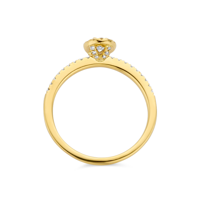 Ring · INFINITE OVAL HALO · met diamant