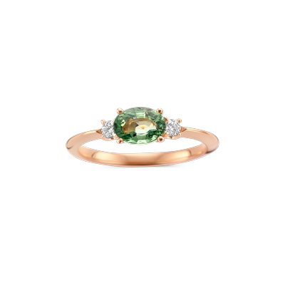 Ring · Vander Avort COLOURFUL · met saffier en diamant