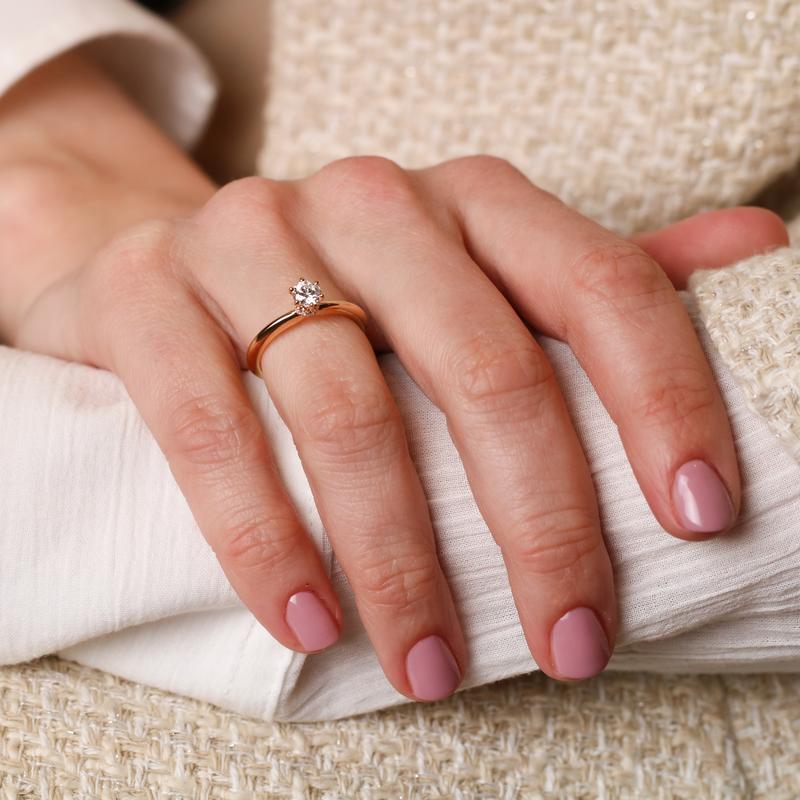 Ring solitaire · Vander Avort · met 0.56ct diamant