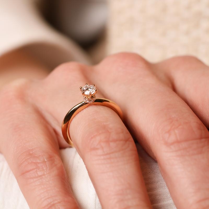 Ring solitaire · Vander Avort · met 0.56ct diamant