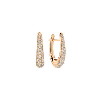 Oorbellen klein · Vander Avort ICON PAVE PRESTIGE · creool ovaal met diamant