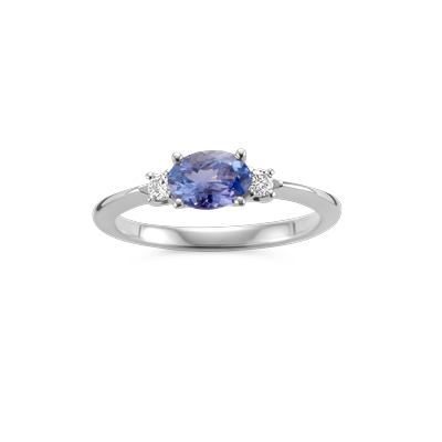 Ring · Vander Avort COLOURFUL · met tanzanite en diamant