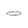 Ring Alliance (half set) in 18kt wit goud met 0.48ct diamant.