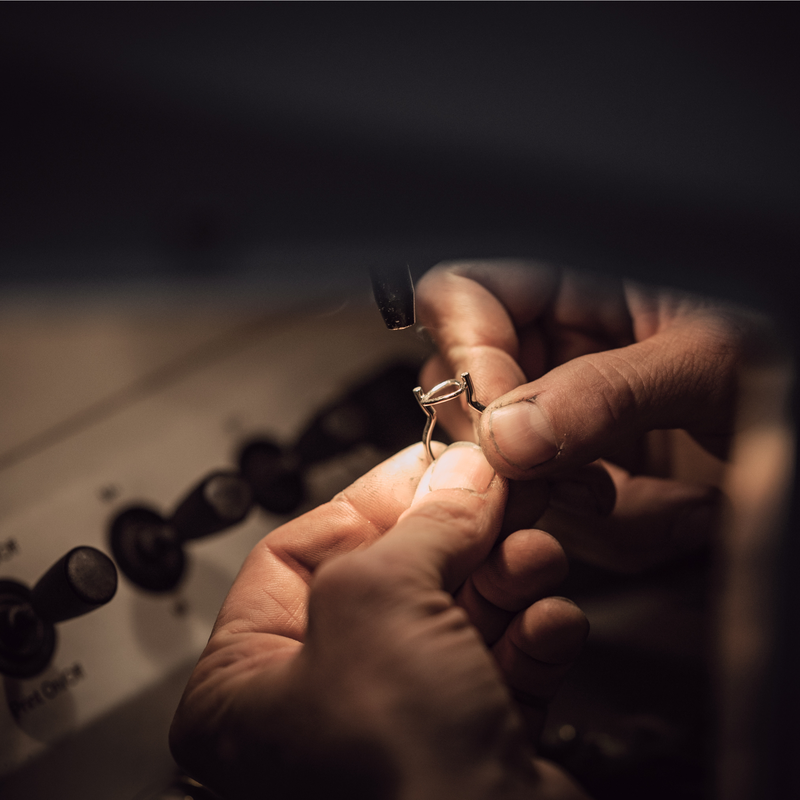 Ring · Vander Avort UNIQUE · met sunstone en diamant