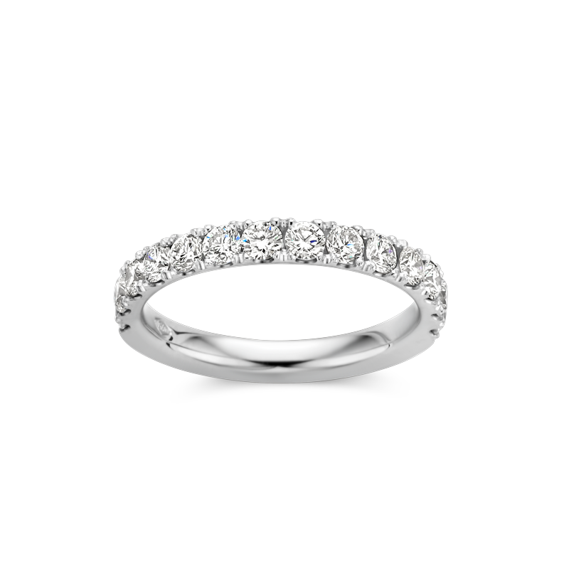 Ring alliance wit goud met 0.84ct LAB diamant