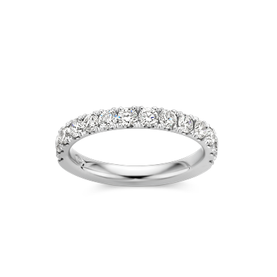 Ring alliance wit goud met 0.84ct LAB diamant