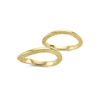 Trouwringen Vander Avort Stone twist