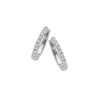Oorbellen · Vander Avort ICON · creool met diamant