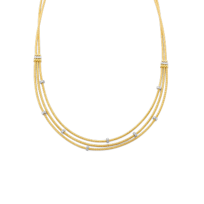 Halsketting · Vander Avort SILK ROPE · met diamant