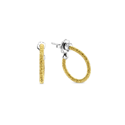 Oorbellen · Vander Avort SILK ROPE · creool met diamant