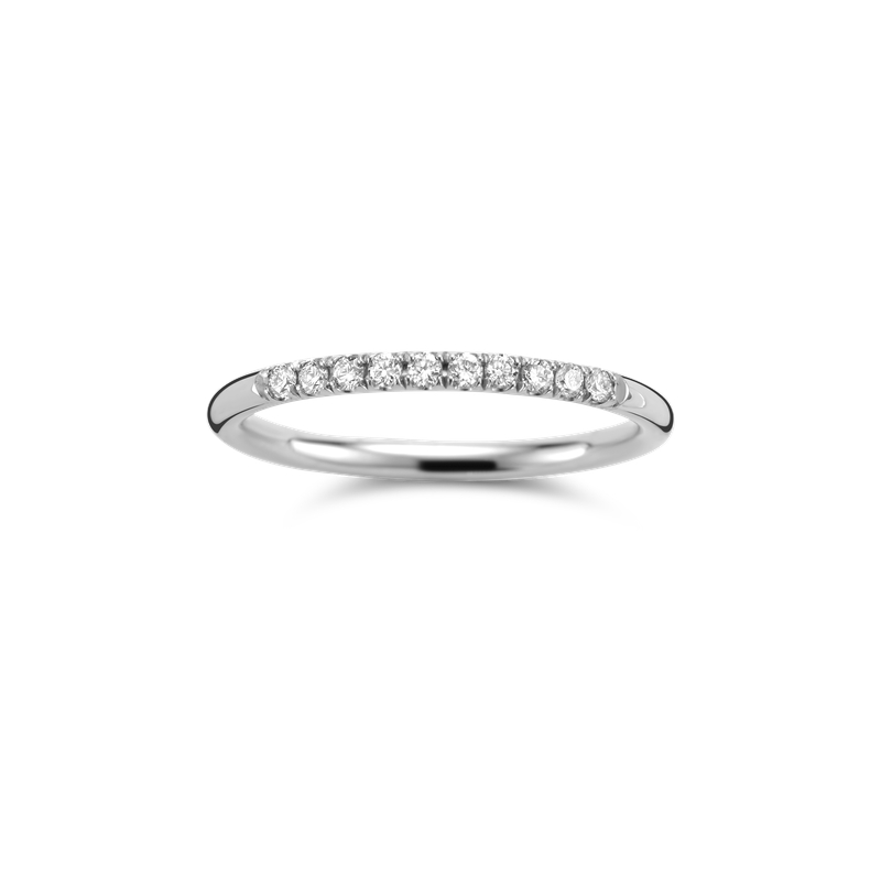 Ring alliance platina met 0.15ct diamant