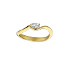 Ring solitaire geel goud met 0.25ct diamant