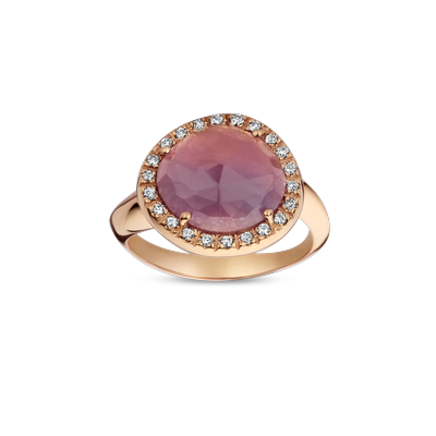 Ring · Brusi SASSETTO · met saffier en diamant