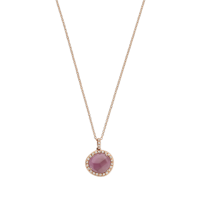 Halsketting · Brusi SASSETTO · met saffier en diamant