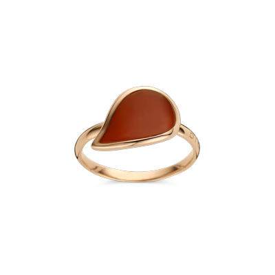 Ring · Bigli MINI LEAVES · met carneool