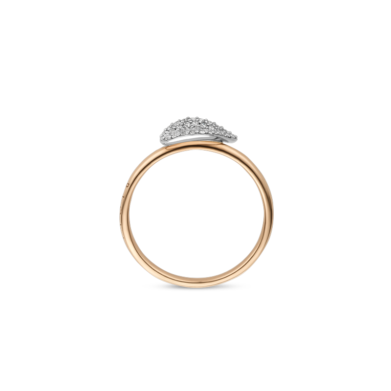 Ring · Bigli MINI LEAVES · met 0.22ct diamant