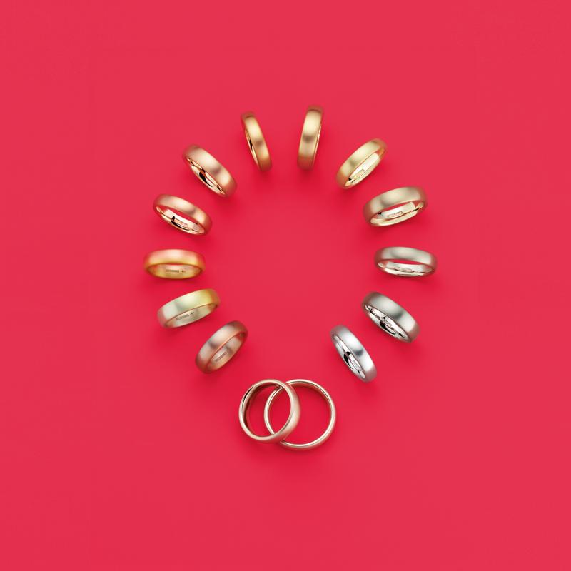 Trouwringen · Niessing half round/round inside ·