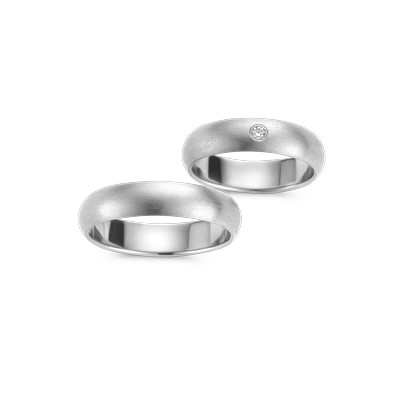 Trouwringen · Niessing half round/flat ·