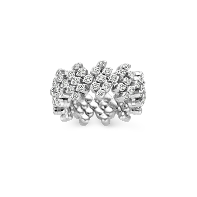 Ring · Serafino Consoli BREVETTO FLOWER · met 0.74ct diamant