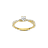 Ring solitaire geel goud met 0.50ct diamant