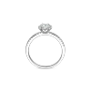 Ring entourage wit goud met 0.65ct diamant
