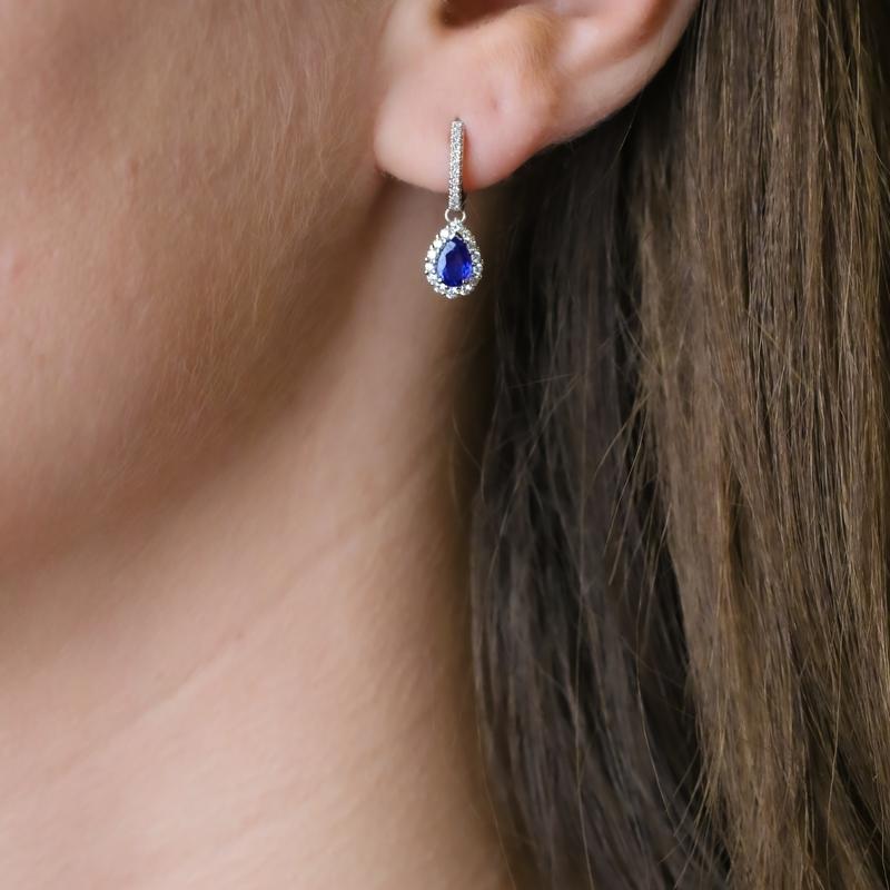 Oorbellen · Vander Avort ICON · met saffier en diamant