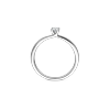 Ring solitaire platina met 0.14ct diamant
